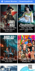 Downloadhub 2024 - 300MB Bollywood & Dual Audio Hollywood Movies 2 Screenshot 20230511 203315 Downloadhub