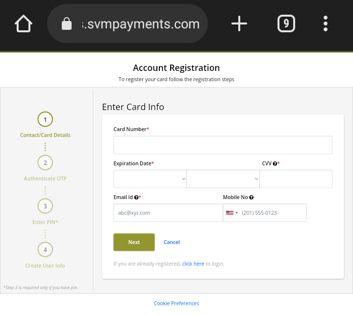 www.Mycardintel.com/Xfinitymobile