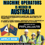 Hiring MACHINE OPERATORS in Australia