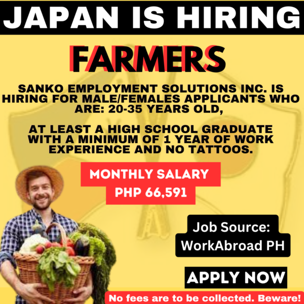 Hiring Farmers in Japan