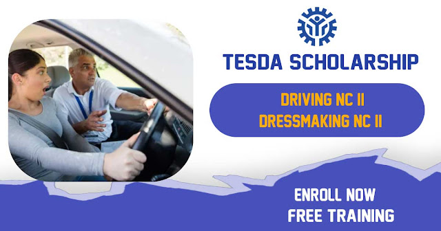TESDA Driving NC II & Dressmaking NC II Scholarship