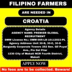 Job Opportunity for Filipino Farmers in Croatia